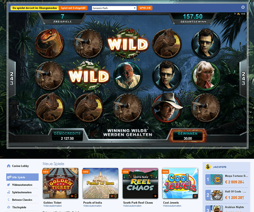 Jurassic Park Online Slot